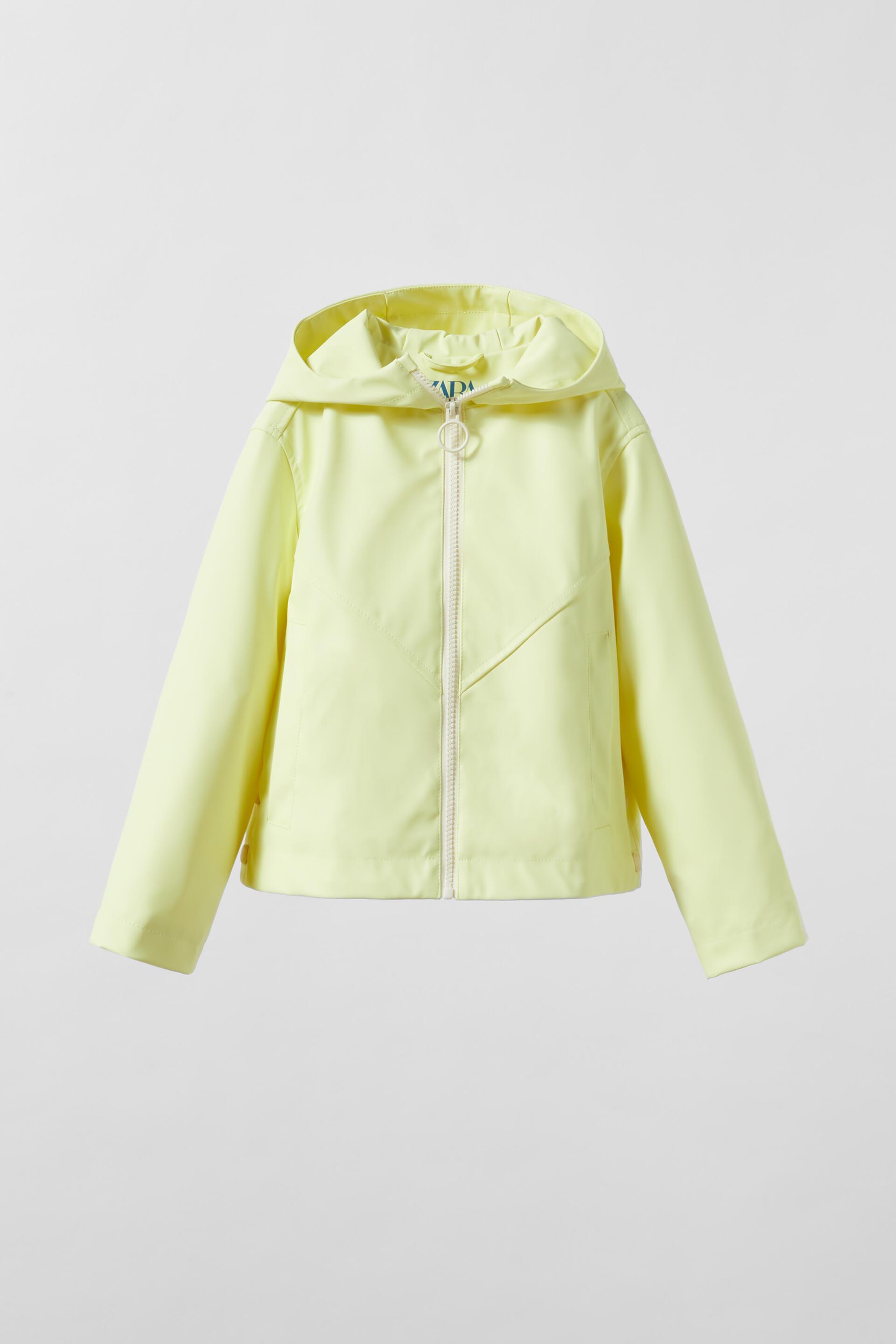 Zara yellow raincoat top